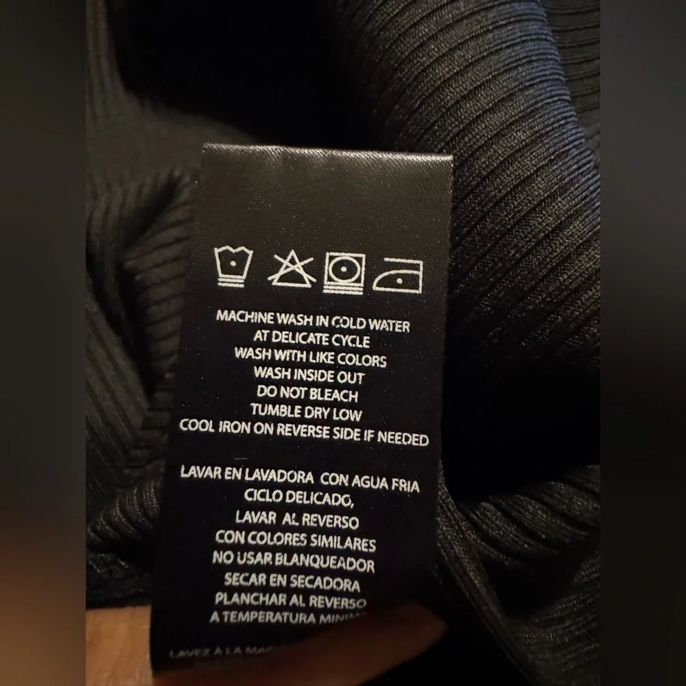 NWOT Bebe Women Black High-Neck Maxi Dress, Large, 92%polyester, 8 Spandex - Picture 12 of 12